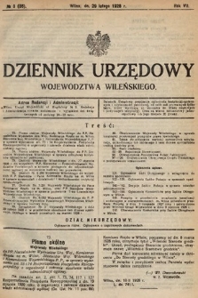 Wileński Dziennik Wojewódzki. 1928, nr 3