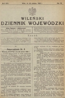 Wileński Dziennik Wojewódzki. 1928, nr 8