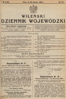 Wileński Dziennik Wojewódzki. 1928, nr 9
