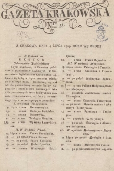 Gazeta Krakowska. 1819, nr 53