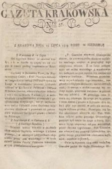 Gazeta Krakowska. 1819, nr 57