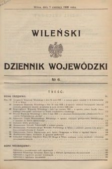 Wileński Dziennik Wojewódzki. 1938, nr 6