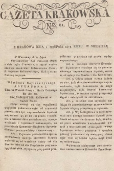 Gazeta Krakowska. 1819, nr 61
