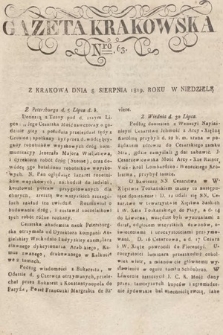 Gazeta Krakowska. 1819, nr 63