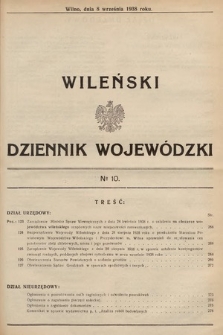 Wileński Dziennik Wojewódzki. 1938, nr 10