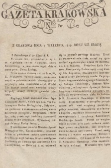 Gazeta Krakowska. 1819, nr 70