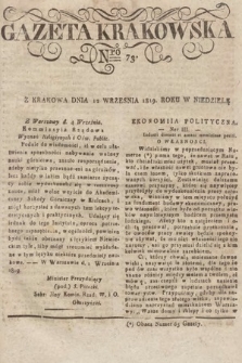 Gazeta Krakowska. 1819, nr 73