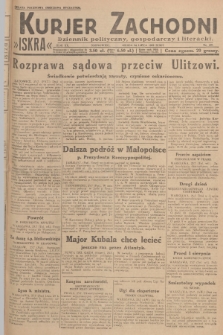 Kurjer Zachodni Iskra : dziennik polityczny, gospodarczy i literacki. R.20, 1929, nr 197