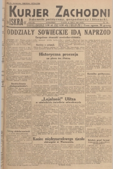 Kurjer Zachodni Iskra : dziennik polityczny, gospodarczy i literacki. R.20, 1929, nr 199