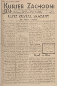 Kurjer Zachodni Iskra : dziennik polityczny, gospodarczy i literacki. R.20, 1929, nr 200