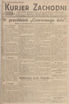Kurjer Zachodni Iskra : dziennik polityczny, gospodarczy i literacki. R.20, 1929, nr 204