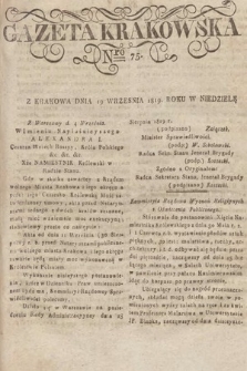 Gazeta Krakowska. 1819, nr 75