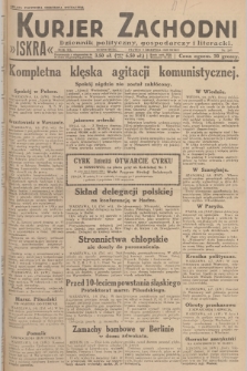 Kurjer Zachodni Iskra : dziennik polityczny, gospodarczy i literacki. R.20, 1929, nr 205