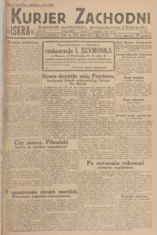 Kurjer Zachodni Iskra : dziennik polityczny, gospodarczy i literacki. R.20, 1929, nr 206