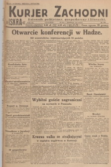 Kurjer Zachodni Iskra : dziennik polityczny, gospodarczy i literacki. R.20, 1929, nr 209