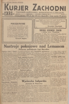 Kurjer Zachodni Iskra : dziennik polityczny, gospodarczy i literacki. R.20, 1929, nr 233
