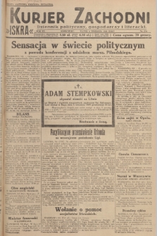 Kurjer Zachodni Iskra : dziennik polityczny, gospodarczy i literacki. R.20, 1929, nr 234