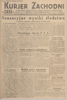 Kurjer Zachodni Iskra : dziennik polityczny, gospodarczy i literacki. R.20, 1929, nr 240