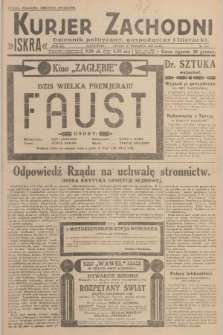 Kurjer Zachodni Iskra : dziennik polityczny, gospodarczy i literacki. R.20, 1929, nr 244