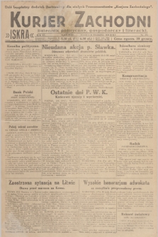 Kurjer Zachodni Iskra : dziennik polityczny, gospodarczy i literacki. R.20, 1929, nr 253