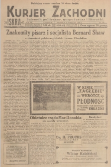 Kurjer Zachodni Iskra : dziennik polityczny, gospodarczy i literacki. R.20, 1929, nr 254
