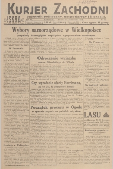 Kurjer Zachodni Iskra : dziennik polityczny, gospodarczy i literacki. R.20, 1929, nr 261