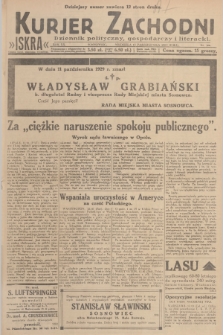 Kurjer Zachodni Iskra : dziennik polityczny, gospodarczy i literacki. R.20, 1929, nr 266