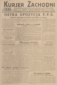 Kurjer Zachodni Iskra : dziennik polityczny, gospodarczy i literacki. R.20, 1929, nr 267
