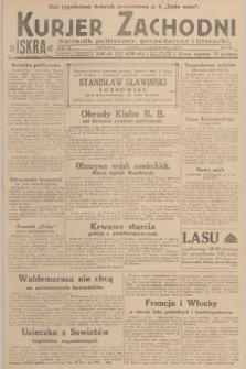 Kurjer Zachodni Iskra : dziennik polityczny, gospodarczy i literacki. R.20, 1929, nr 270
