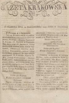 Gazeta Krakowska. 1819, nr 81