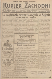 Kurjer Zachodni Iskra : dziennik polityczny, gospodarczy i literacki. R.20, 1929, nr 283