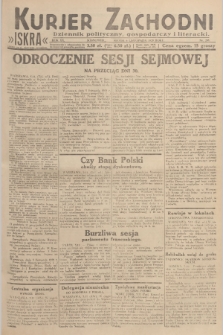 Kurjer Zachodni Iskra : dziennik polityczny, gospodarczy i literacki. R.20, 1929, nr 285