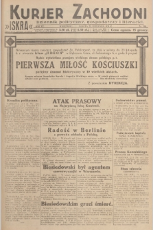 Kurjer Zachodni Iskra : dziennik polityczny, gospodarczy i literacki. R.20, 1929, nr 300