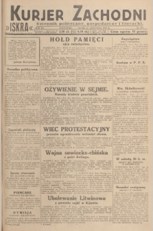 Kurjer Zachodni Iskra : dziennik polityczny, gospodarczy i literacki. R.20, 1929, nr 303