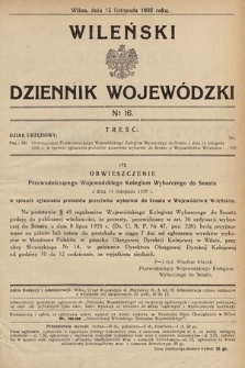 Wileński Dziennik Wojewódzki. 1938, nr 16