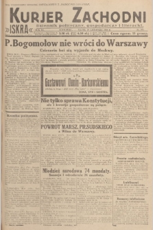 Kurjer Zachodni Iskra : dziennik polityczny, gospodarczy i literacki. R.20, 1929, nr 305