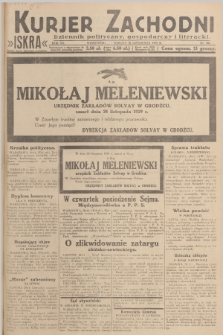 Kurjer Zachodni Iskra : dziennik polityczny, gospodarczy i literacki. R.20, 1929, nr 306