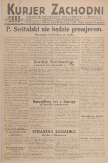 Kurjer Zachodni Iskra : dziennik polityczny, gospodarczy i literacki. R.20, 1929, nr 321