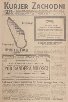Kurjer Zachodni Iskra : dziennik polityczny, gospodarczy i literacki. R.20, 1929, nr 324