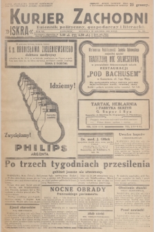 Kurjer Zachodni Iskra : dziennik polityczny, gospodarczy i literacki. R.20, 1929, nr 328