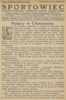 Sportowiec : tygodnik ilustrowany, poświęcony wszelkim gałęziom sportu : oficjalny organ Toruńskiego Związku Okręgowego Piłki Nożnej. R.2, 1924, nr 5