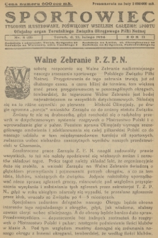 Sportowiec : tygodnik ilustrowany, poświęcony wszelkim gałęziom sportu : oficjalny organ Toruńskiego Związku Okręgowego Piłki Nożnej. R.2, 1924, nr 8