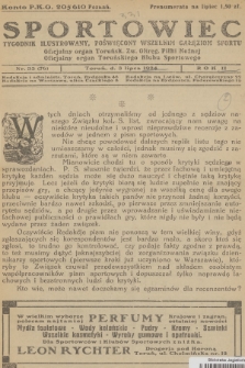 Sportowiec : tygodnik ilustrowany, poświęcony wszelkim gałęziom sportu : oficjalny organ Toruńsk. Zw. Okręg. Piłki Nożnej : oficjalny organ Toruńskiego Klubu Sportowego. R.2, 1924, nr 33