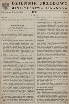 Dziennik Urzędowy Ministerstwa Finansów. 1968, nr 9