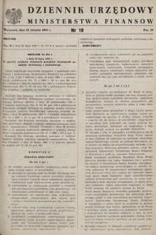 Dziennik Urzędowy Ministerstwa Finansów. 1968, nr 10