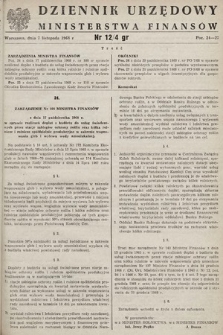 Dziennik Urzędowy Ministerstwa Finansów. 1968, nr 12