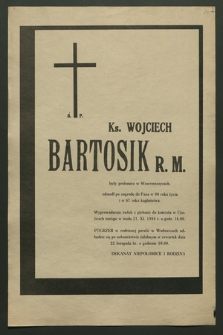 Ś. P. Ks. Wojciech Bartosik R. M. były proboszcz w Wawrzeńczycach, odszedł po nagrodę do Pana w 90 roku życia i w 67 roku kapłaństwa […]