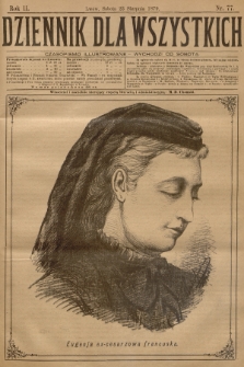 Dziennik dla Wszystkich : czasopismo illustrowane. R.2, 1879, nr 77 + dod.