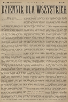 Dziennik dla Wszystkich : czasopismo illustrowane. R.5, 1882, nr 22