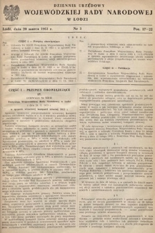 Dziennik Urzędowy Wojewódzkiej Rady Narodowej w Łodzi. 1953, nr 3